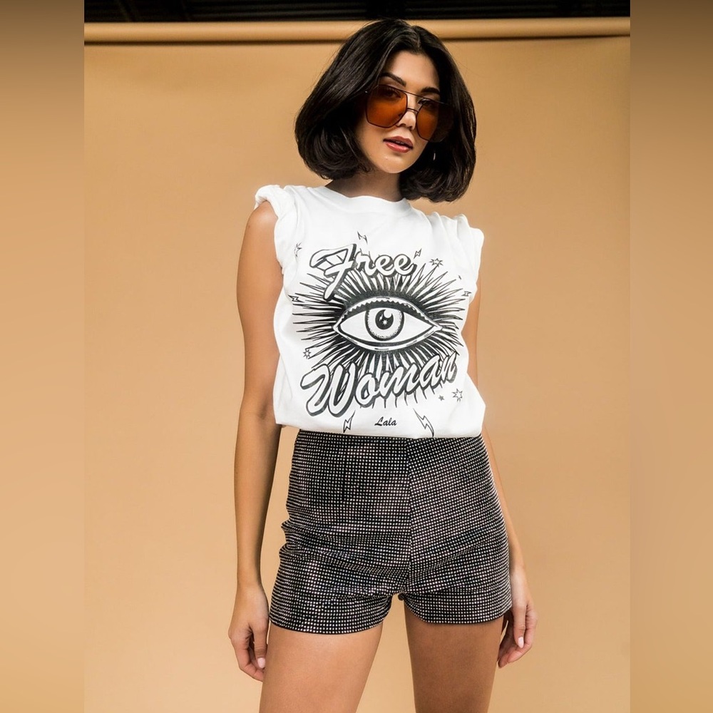 NWT Dressed in LALA Pixie Dust Studded Shorts (Rare!)